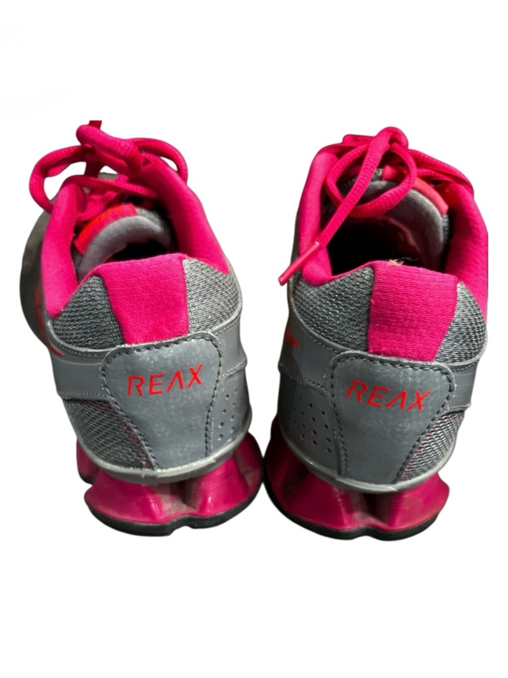 Nike Reax Running Shoes Gray Pink Women’s Sneakers Athletic Trainers - Picture 4 of 6